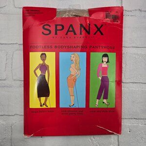 NWT Spanx Footless Pantyhose Control Top The Original Nude